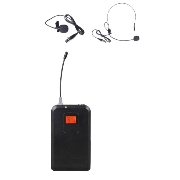 innopow BodyPack Transmitter with Lapel & Headset Mic for WM333 WM333B